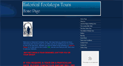 Desktop Screenshot of historicalfootstepstours.com