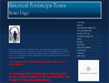 Tablet Screenshot of historicalfootstepstours.com